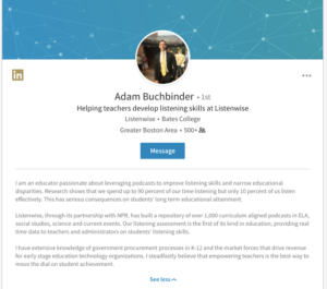 Profilo LinkedIn Adam